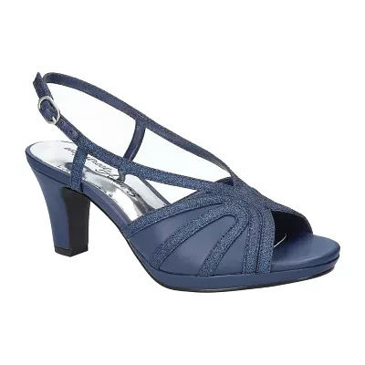 Easy Street Womens Starlight Heeled Sandals Narrow Width