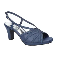 Easy Street Womens Starlight Heeled Sandals Narrow Width
