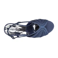 Easy Street Womens Starlight Heeled Sandals Narrow Width