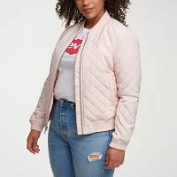 Levi's Wind Resistant Water Midweight Womens Plus Bomber Jacket