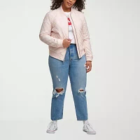 Levi's Wind Resistant Water Midweight Womens Plus Bomber Jacket