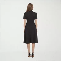 Ivy & Blue Short Sleeve Fit + Flare Dress
