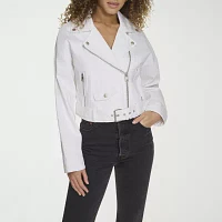 Levi's Midweight Denim Belted Wind Resistant Womens Jacket