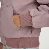 Levi's Denim Hooded Wind Resistant Midweight Womens Bomber Jacket