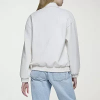 Levi's Faux Leather Wind Resistant Midweight Womens Bomber Jacket