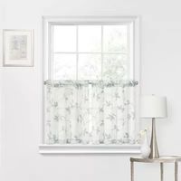 Regal Home Meadow Embroidered 2-pc. Rod Pocket Window Tiers