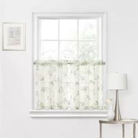 Regal Home Meadow Embroidered 2-pc. Rod Pocket Window Tier