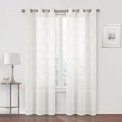 Regal Home Sterling Matte Sheer Grommet Top Curtain Panel