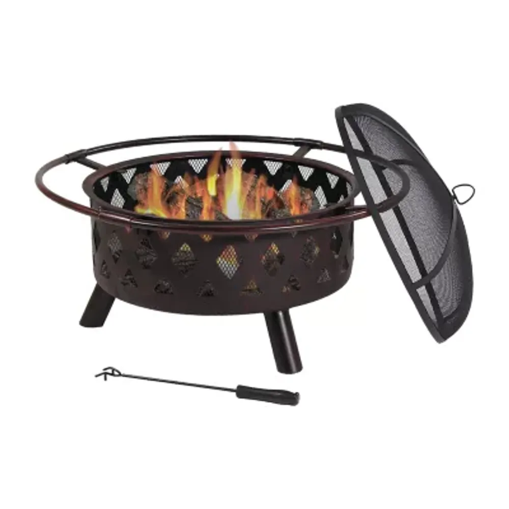 Sunnydaze Collection Portable Weather Resistant Fire Pit