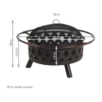 Sunnydaze Collection Portable Weather Resistant Fire Pit