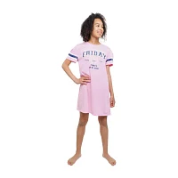 Jammers Kids Girls Short Sleeve Crew Neck Nightshirt