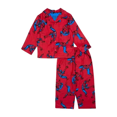 Disney Collection Toddler Boys 2-pc. Spiderman Pajama Set