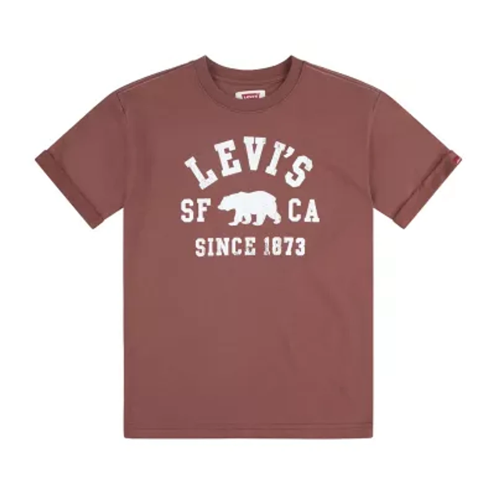 Levi's Big Boys Crew Neck Short Sleeve Graphic T-Shirt