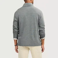 IZOD Luxury Sport Textured Mens Long Sleeve Quarter-Zip Pullover