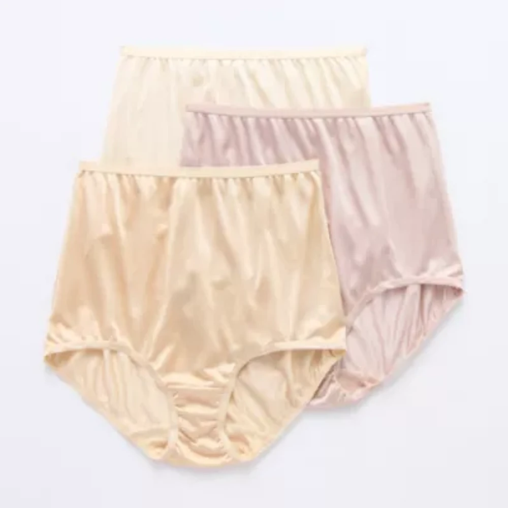 Underscore Nylon 3 Pack Brief Panty 306455