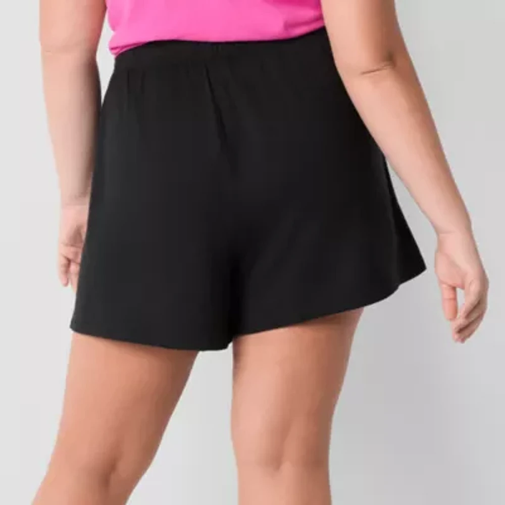 JCPenney x HARIBO Womens Juniors Plus High Rise Pull-On Short