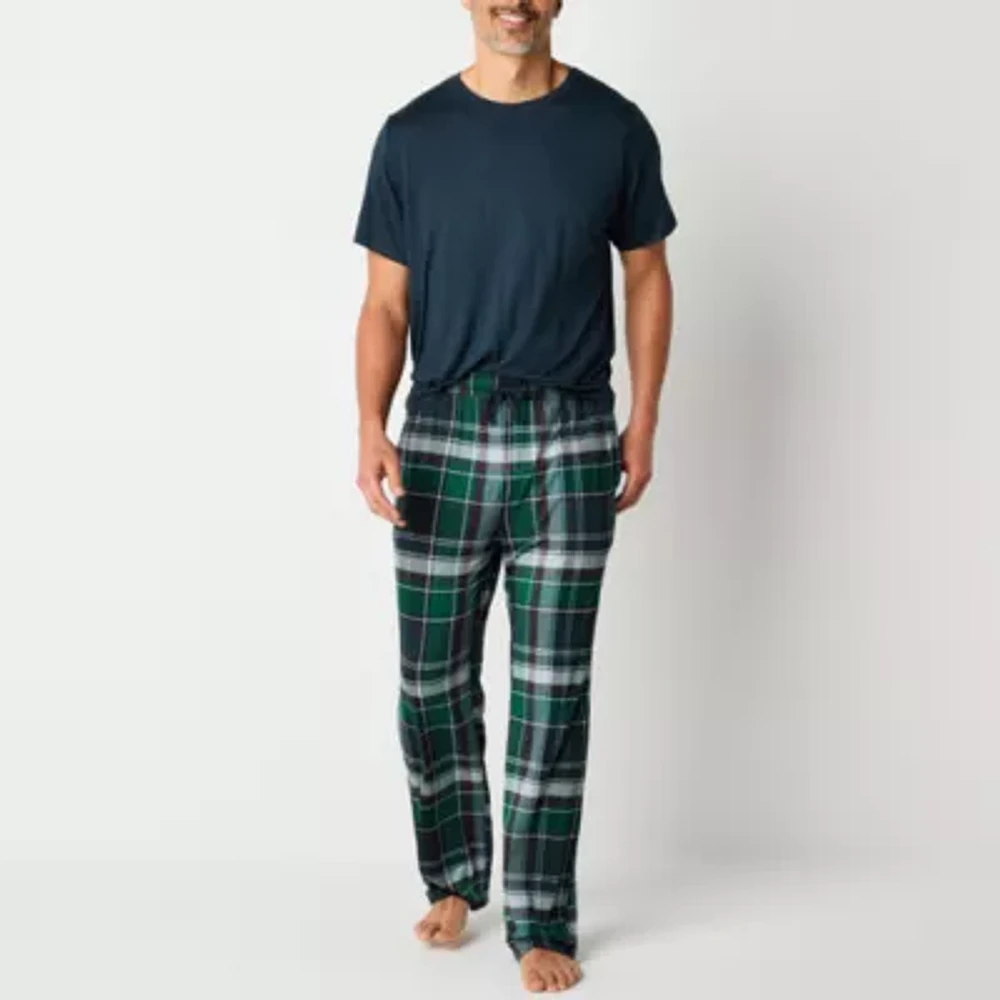 Ande Mens Crew Neck Short Sleeve 2-pc. Pant Pajama Set