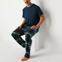 Ande Mens Crew Neck Short Sleeve 2-pc. Pant Pajama Set