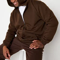 Xersion Cotton Fleece Big and Tall Mens Long Sleeve Zipper Hoodie