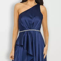 Premier Amour One Shoulder Sleeveless Evening Gown