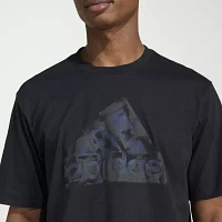 adidas Mens Crew Neck Short Sleeve Graphic T-Shirt