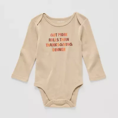 Okie Dokie Baby Unisex Round Neck Long Sleeve Bodysuit