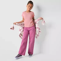 Thereabouts Little & Big Girls Round Neck Short Sleeve T-Shirt