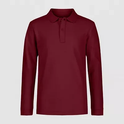 IZOD Little & Big Boys Stretch Fabric Pique Long Sleeve Polo Shirt