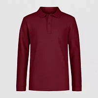 IZOD Little & Big Boys Stretch Fabric Pique Long Sleeve Polo Shirt