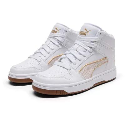PUMA Rebound Layup Luminous Piping Womens Basketball Shoes