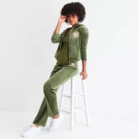 Juicy By Couture Hooded Lightweight Womens Juniors Casual Track Jacket