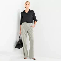 Worthington Womens Long Sleeve Satin Blouse