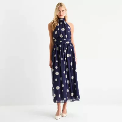 Worthington Womens Sleeveless Maxi Dress