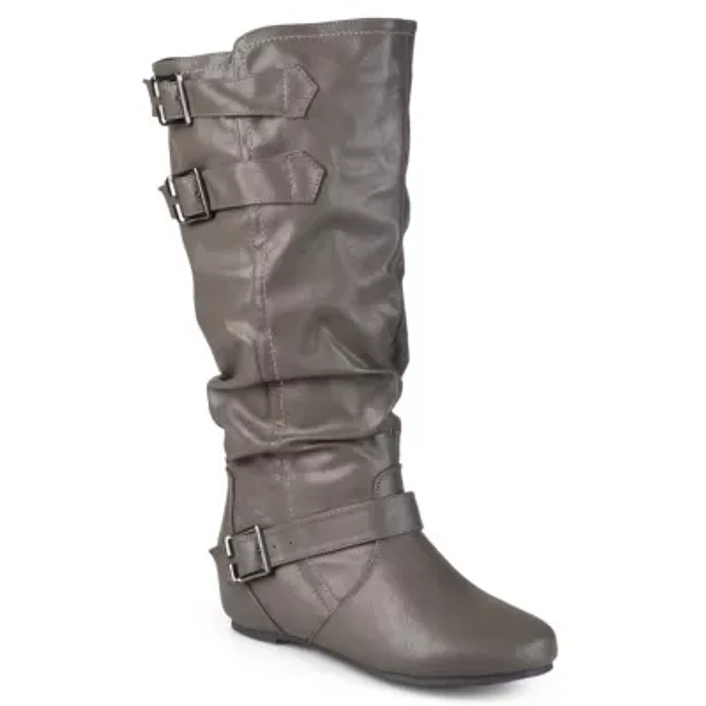 Journee Collection Womens Tiffany Wide Calf Slouch Riding Boots