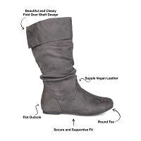 Journee Collection Womens Shelley Wide Calf Slouch Boots
