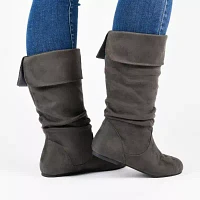 Journee Collection Womens Shelley Wide Calf Slouch Boots