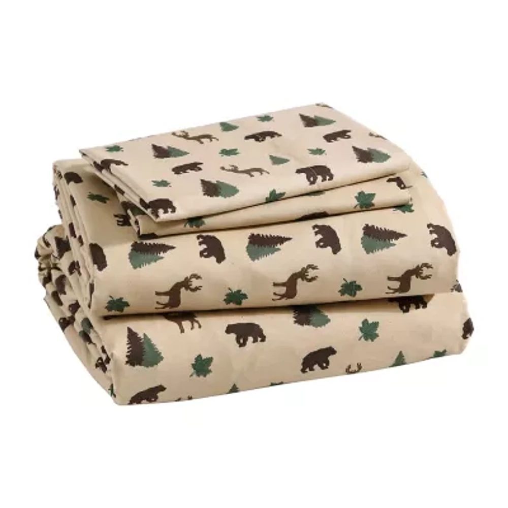 Beatrice Home Fashions Cozy Cabin Sheet Set