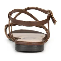Journee Collection Womens Jalia Adjustable Strap Flat Sandals