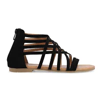 Journee Collection Womens Hanni Criss Cross Strap Gladiator Sandals