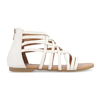 Journee Collection Womens Hanni Criss Cross Strap Gladiator Sandals
