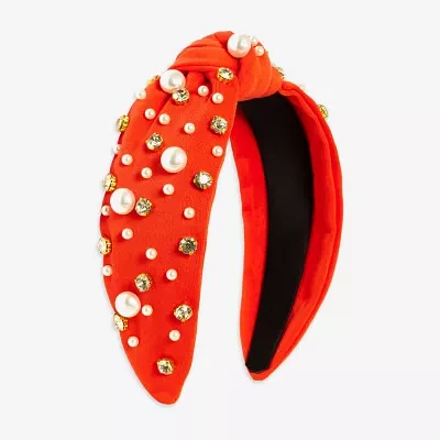 Bijoux Bar Orange Beaded Womens Headband