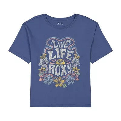 Roxy Big Girls Crew Neck Short Sleeve Graphic T-Shirt