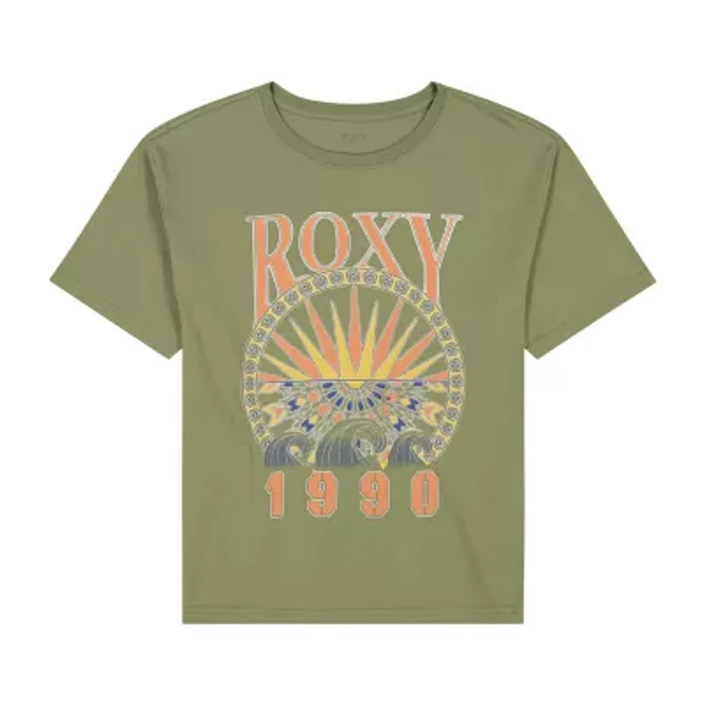 Roxy Big Girls Crew Neck Short Sleeve Graphic T-Shirt
