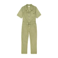 Roxy Big Girls Short Sleeve Embroidered Jumpsuit