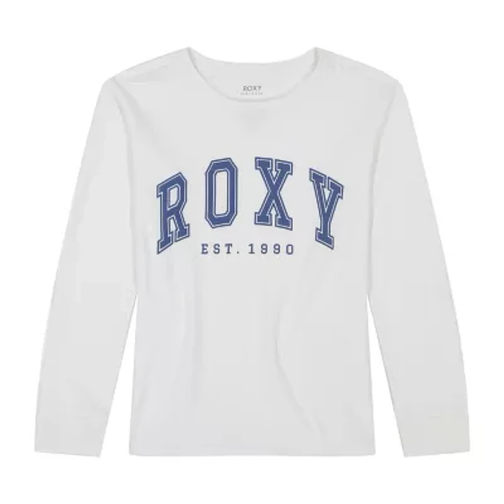 Roxy Big Girls Crew Neck Long Sleeve Graphic T-Shirt