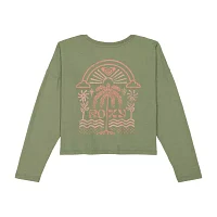 Roxy Big Girls Crew Neck Long Sleeve Graphic T-Shirt