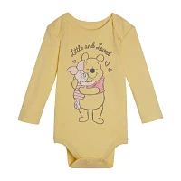 Disney Baby Girls Long Sleeve Winnie The Pooh Bodysuit
