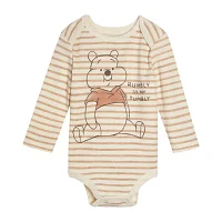 Disney Baby Boys Crew Neck Long Sleeve Winnie The Pooh Bodysuit