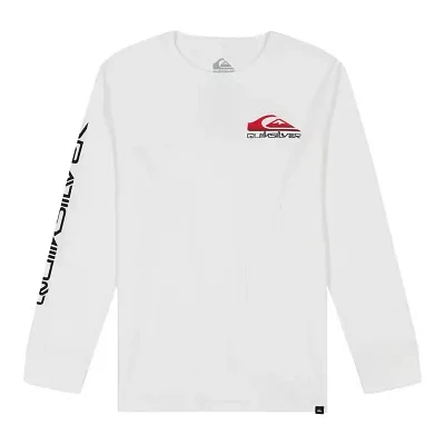 Quiksilver Big Boys Crew Neck Long Sleeve Graphic T-Shirt