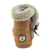 BEARPAW Toddler Julia Suede Boots with Faux-Fur